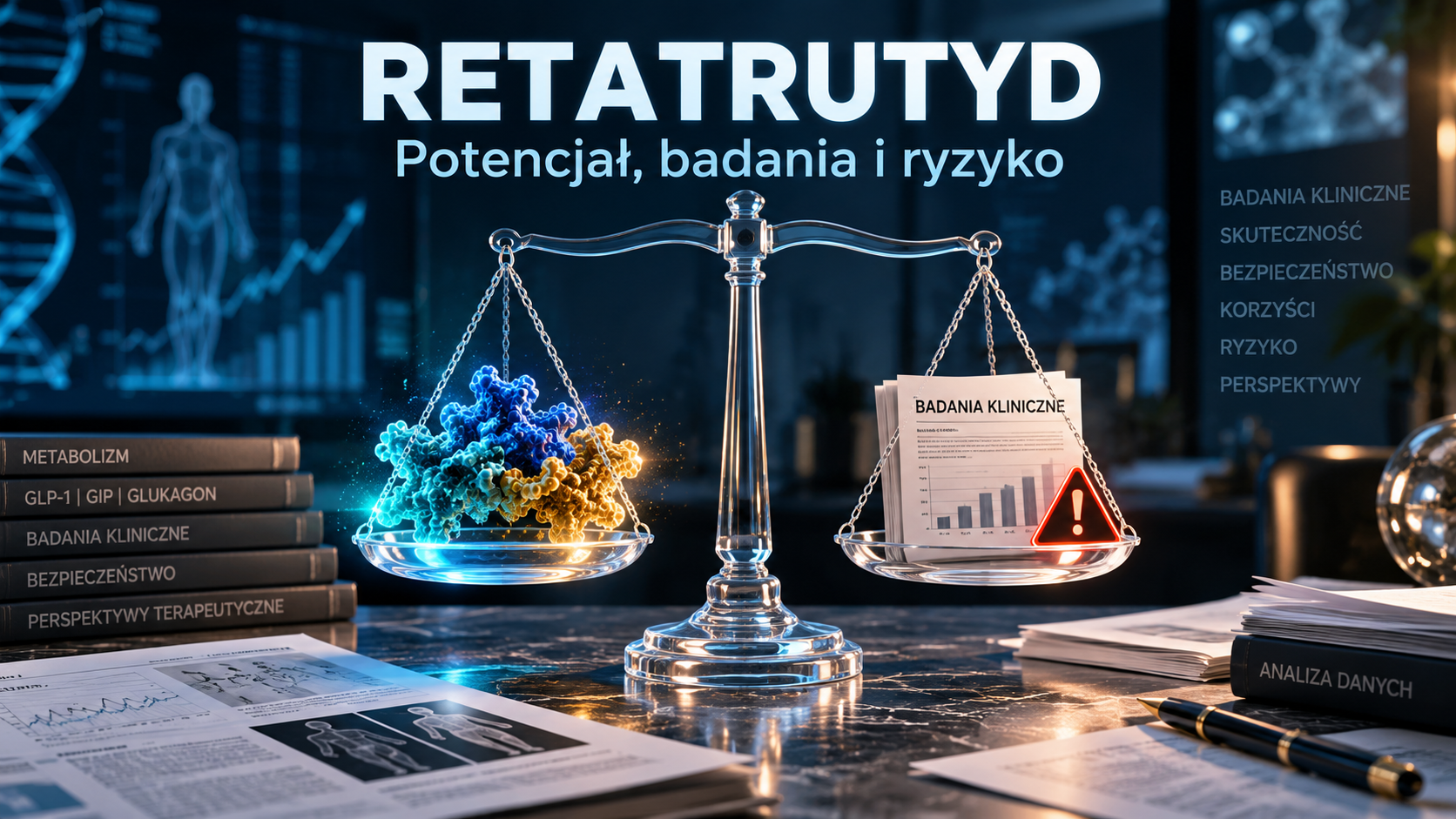 Retatrutyd (Retatrutide) – potencjalne korzyści, ryzyko i wyniki badań klinicznych przedstawione na wadze