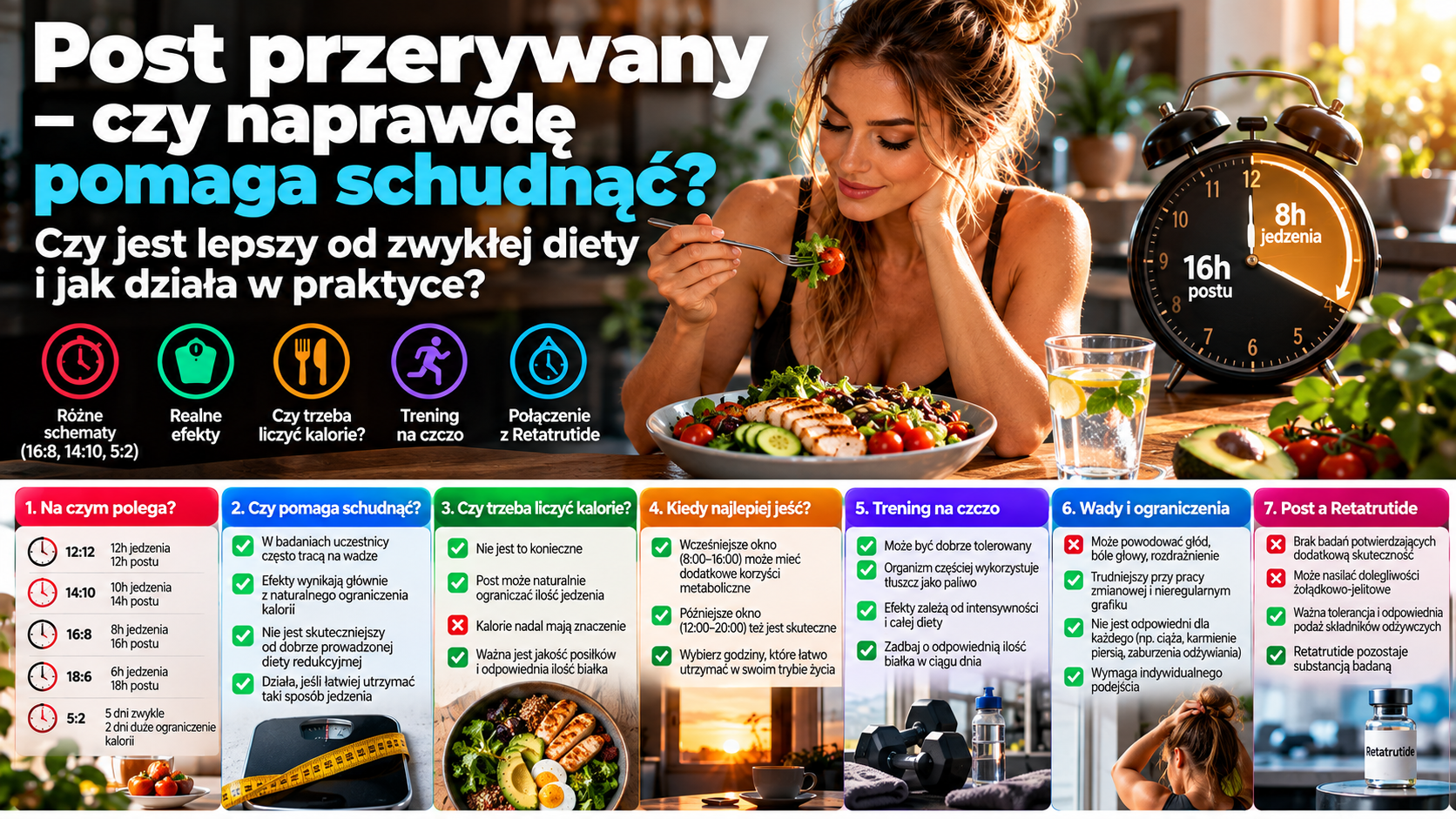 Post przerywany 14:10 i 16:8 – porównanie schematów, wyniki badań i praktyczne zasady